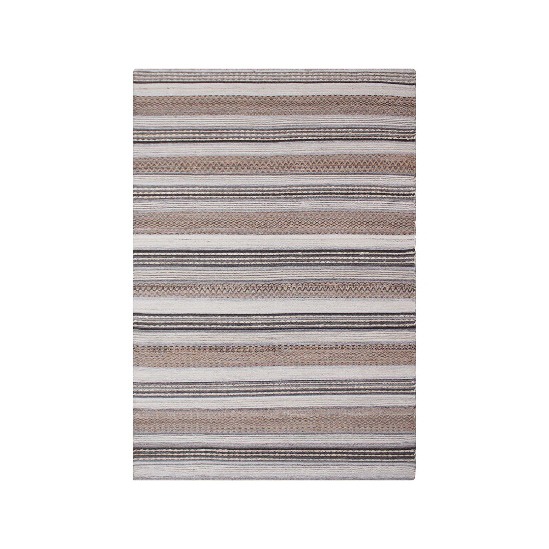HOUSE NORDIC Morena gulvtæppe rektangulær natur/grå jute/uld/bomuld 160x230
