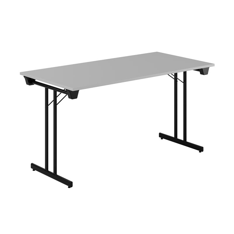 Produktbillede af Dinner Style 140x70cm Sammenklappeligt bord Grå-sort på tilbud