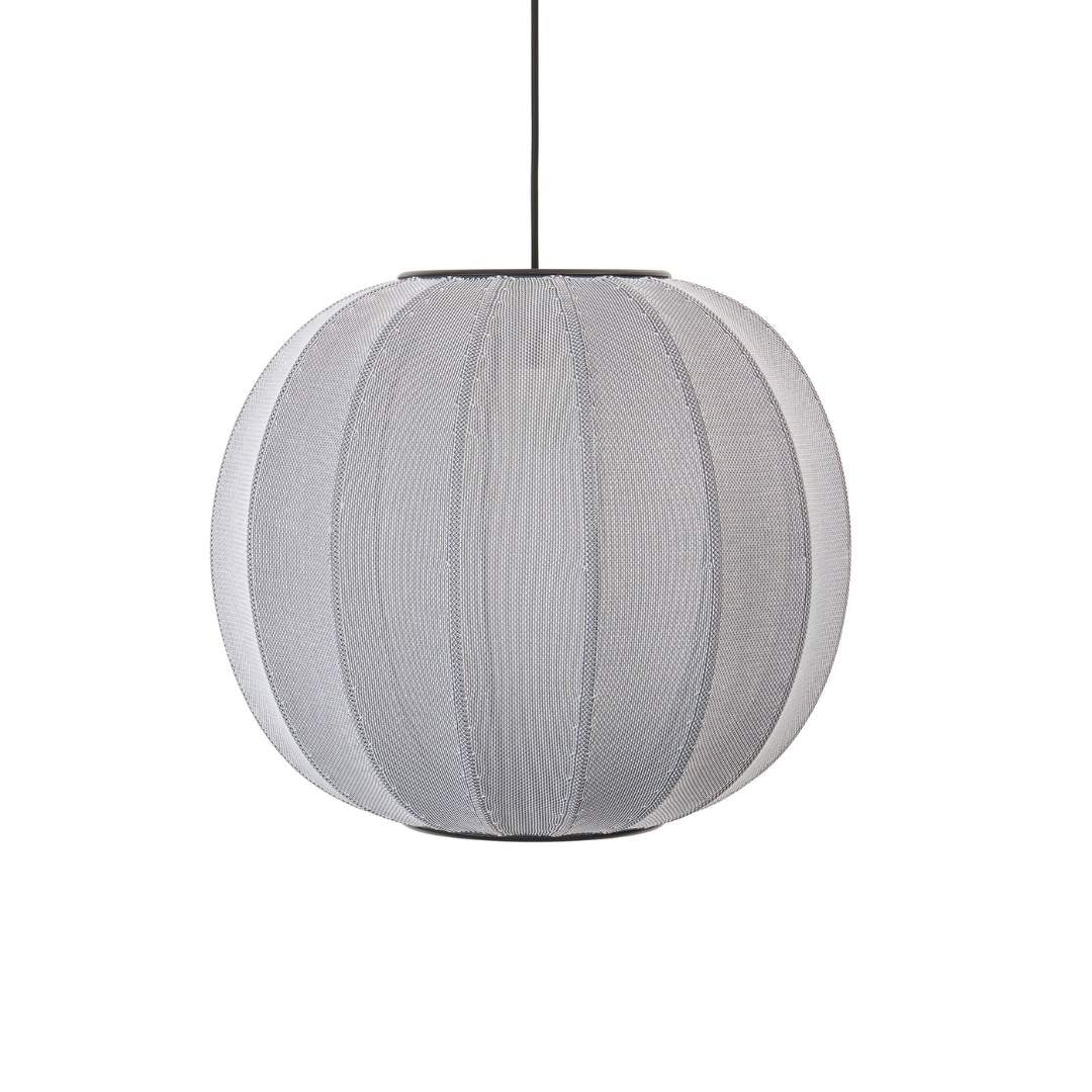 Produktbillede af Knit-Wit 45 Round Pendel Silver Made by Hand i premium kvalitet