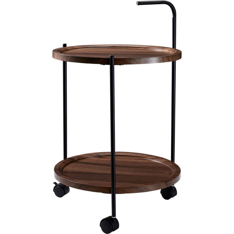 Produktbillede af Sidebord På Hjul Ø40xh67 Cm på tilbud i brug