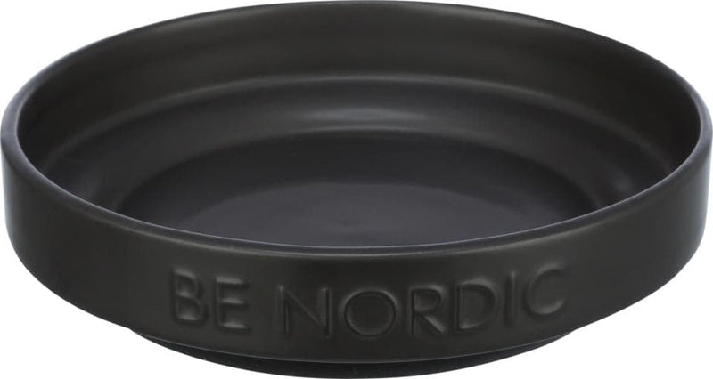Trixie - BE NORDIC bowl, flat, ceramic/rubber ring, 0.3L/ø16cm, black » Kæmpe udvalg i Trixie » Billig fragt og hurtig levering 2 - 5 hverdage - Varenummer: BGH-48703699616074 / Ean: &
