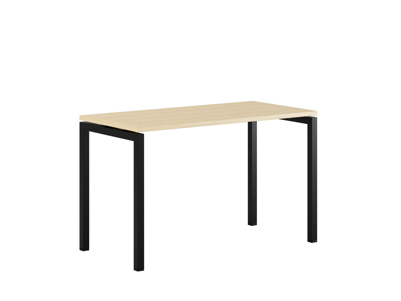 Produktbillede af Luna U Bord 120x60cm Birk-sort på tilbud