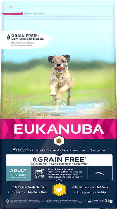 EUKANUBA - Adult Small/Medium - Grainfree - kylling ❤ Kæmpe udvalg i Eukanuba ❤ Billig fragt og hurtig levering 2 - 5 hverdage - Varenummer: BGH-49064096694602 / Ean: '8710255187952 på lager - Udsalg på Alle produkter (Lagerbeholdning er større end 1) Spar op til 66% - Over 1312 kendte brands på udsalg