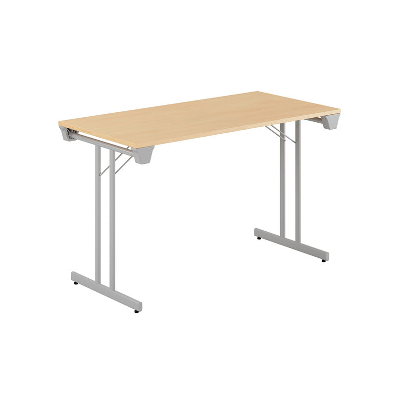 Produktbillede af Dinner Style 120x60cm Sammenklappeligt bord Bøg-grå på tilbud