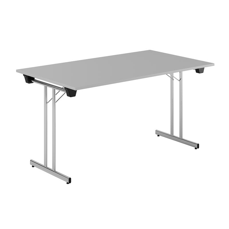 Produktbillede af Dinner Style 140x80cm Sammenklappeligt bord Grå-krom på tilbud