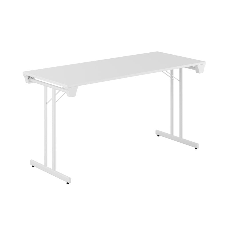 Produktbillede af Dinner Style 140x60cm Sammenklappeligt bord Hvid-hvid på tilbud