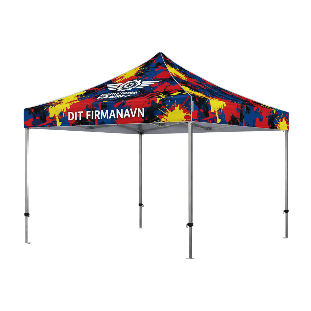 Produktbillede af Foldetelt Komplet 3x3m Economy Fullprint på tilbud