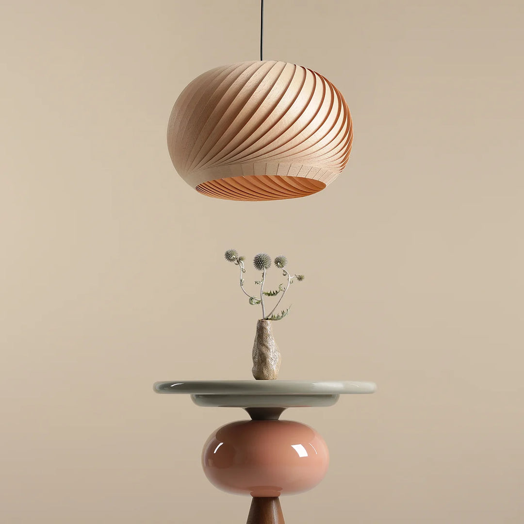 Produktbillede af Nightfall Pendel i bøgetræ diameter 40 cm. på tilbud i høj kvalitet