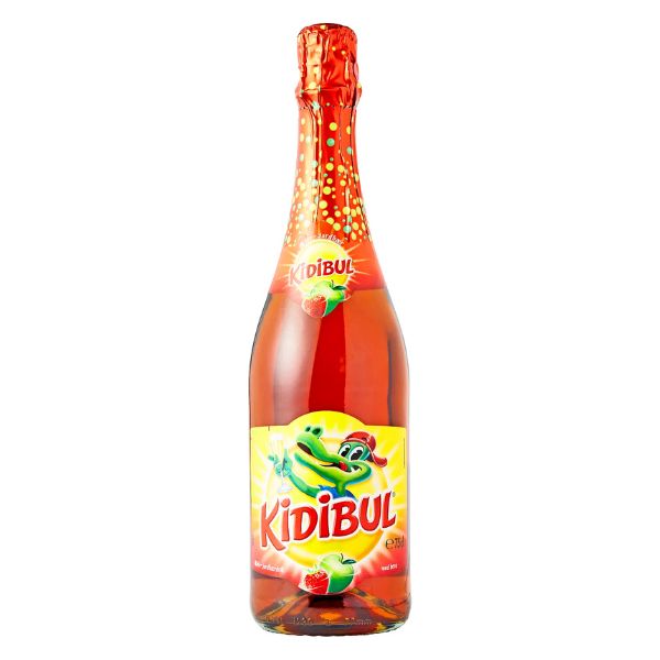 Produktbillede af Kidibul Børnebobler Æble & Jordbær Alkoholfri 0,75 Ltr på tilbud i premium kvalitet