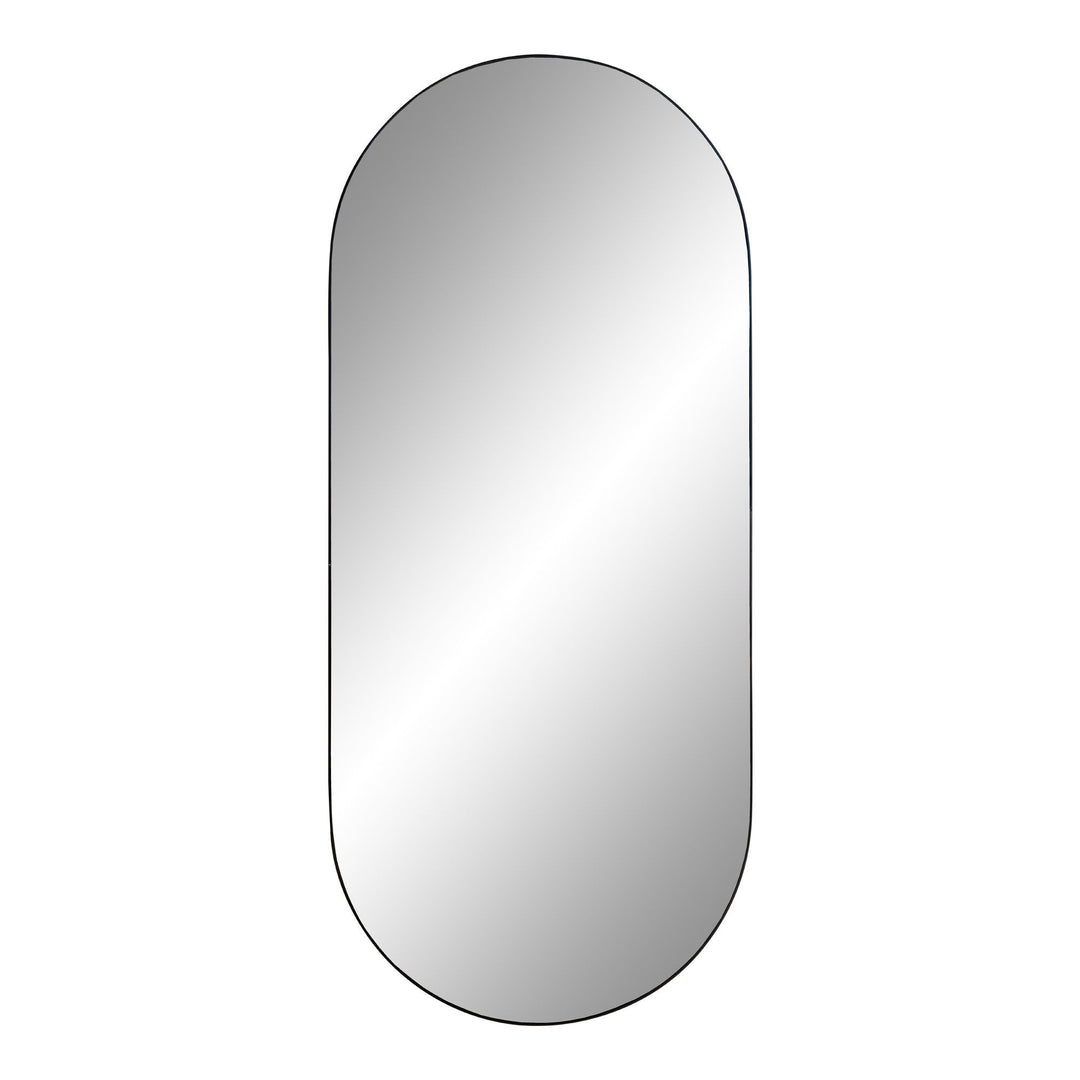 HOUSE NORDIC Jersey vægspejl oval spejlglas og sort stål 35x80