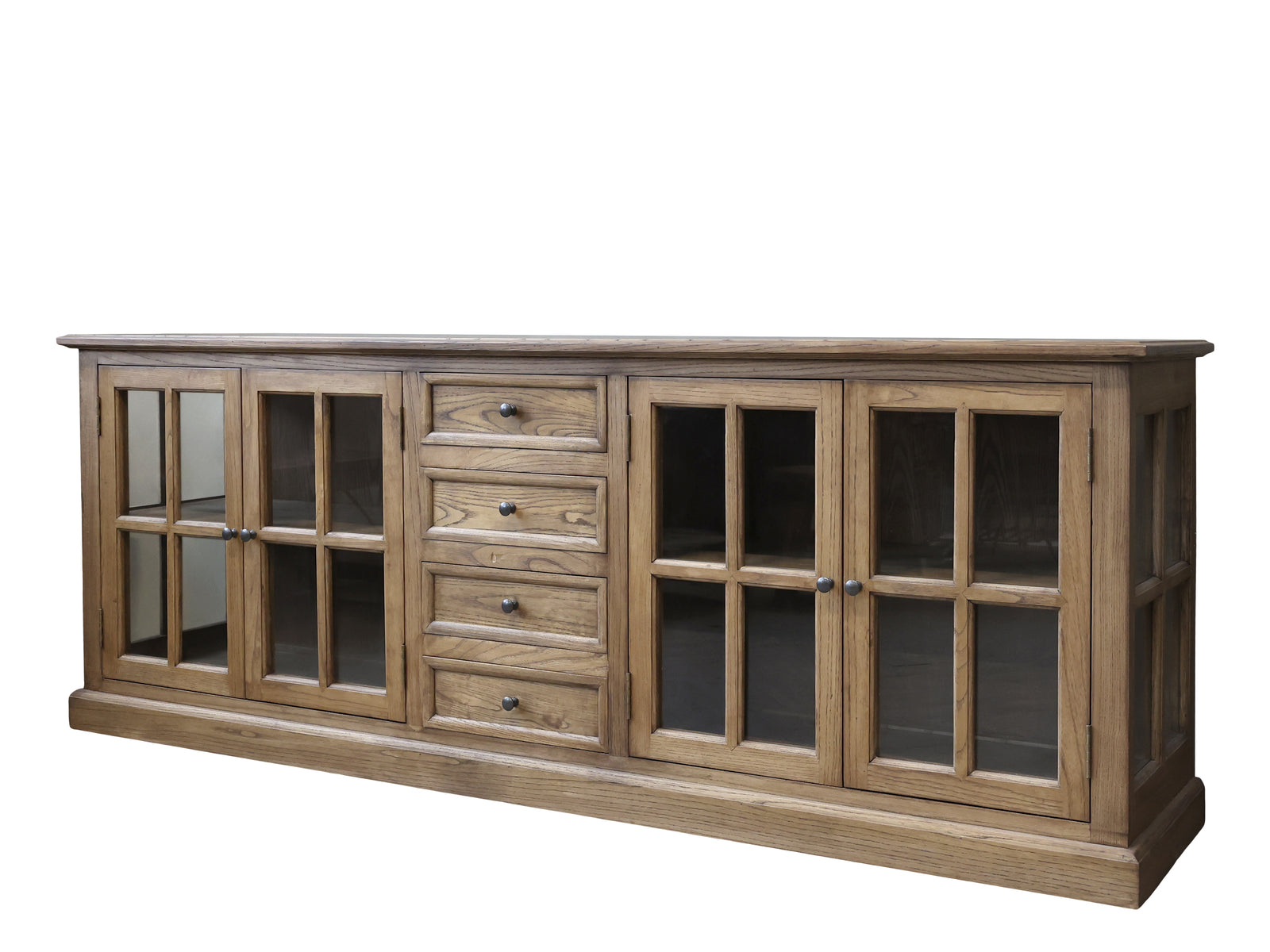 Produktbillede af CHIC ANTIQUE MARSEILLE VITRINE M/4 LÅGER/4 SKUFFER 220 i premium kvalitet