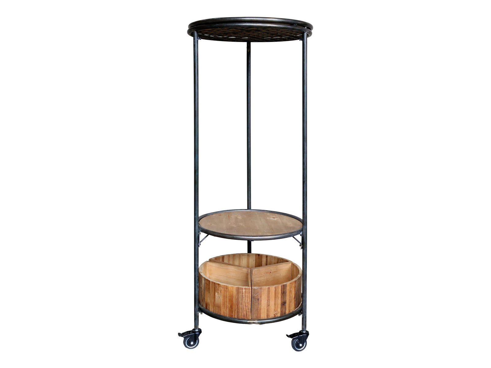 Produktbillede af CHIC ANTIQUE DISPLAY M/3 HYLDER OG TRÆKASSER 160 i premium kvalitet