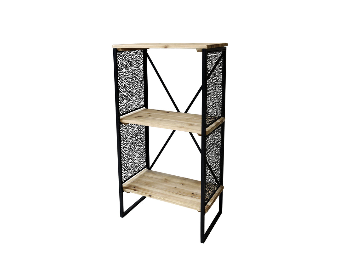 Produktbillede af CHIC ANTIQUE VENCE REOL M/ 2 HYLDER ANTIQUE SORT 113 i premium kvalitet