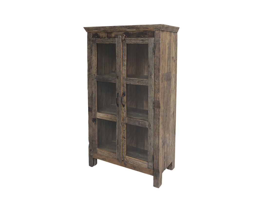 Produktbillede af CHIC ANTIQUE GRIMAUD SKAB M/GLASLÅGER NATUR 140 i premium kvalitet