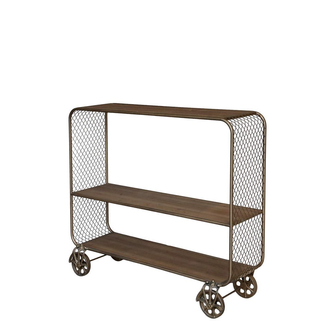 Produktbillede af CHIC ANTIQUE VOGN PÅ HJUL M/TRÆHYLDER 114 i premium kvalitet