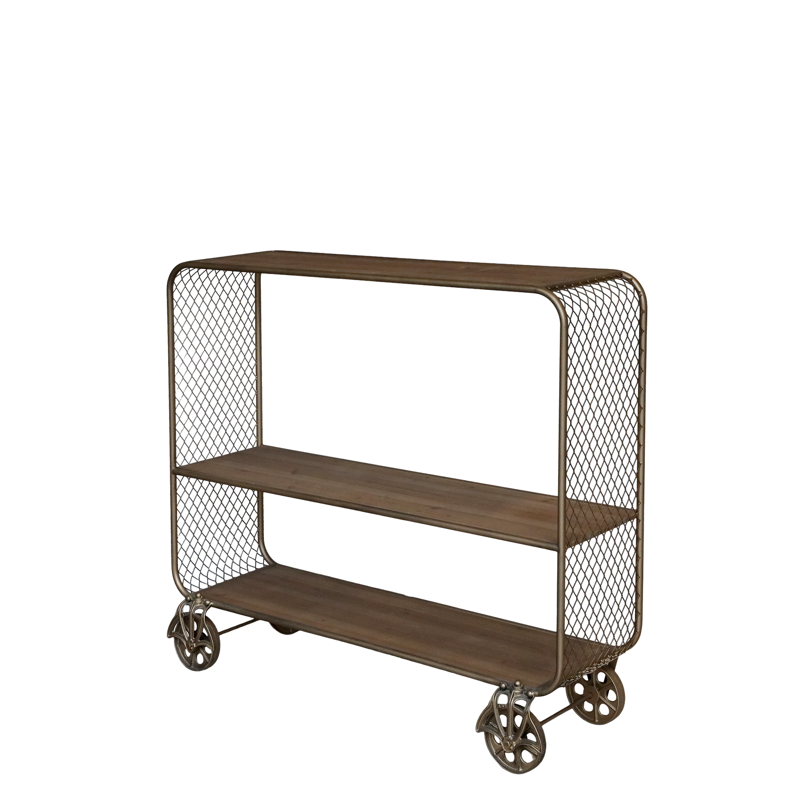 Produktbillede af CHIC ANTIQUE VOGN PÅ HJUL M/TRÆHYLDER 114 i premium kvalitet