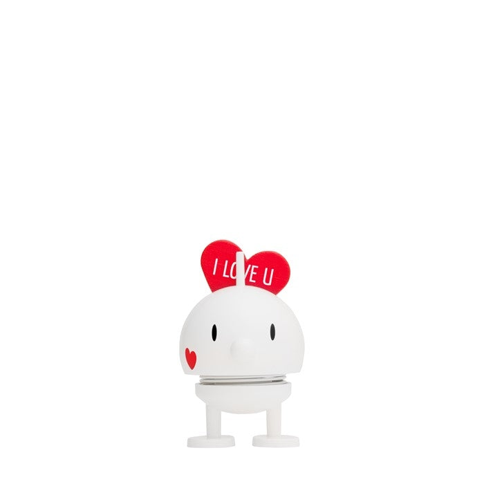 Produktbillede af Hoptimist Bumble LOVE hvid lille i premium kvalitet