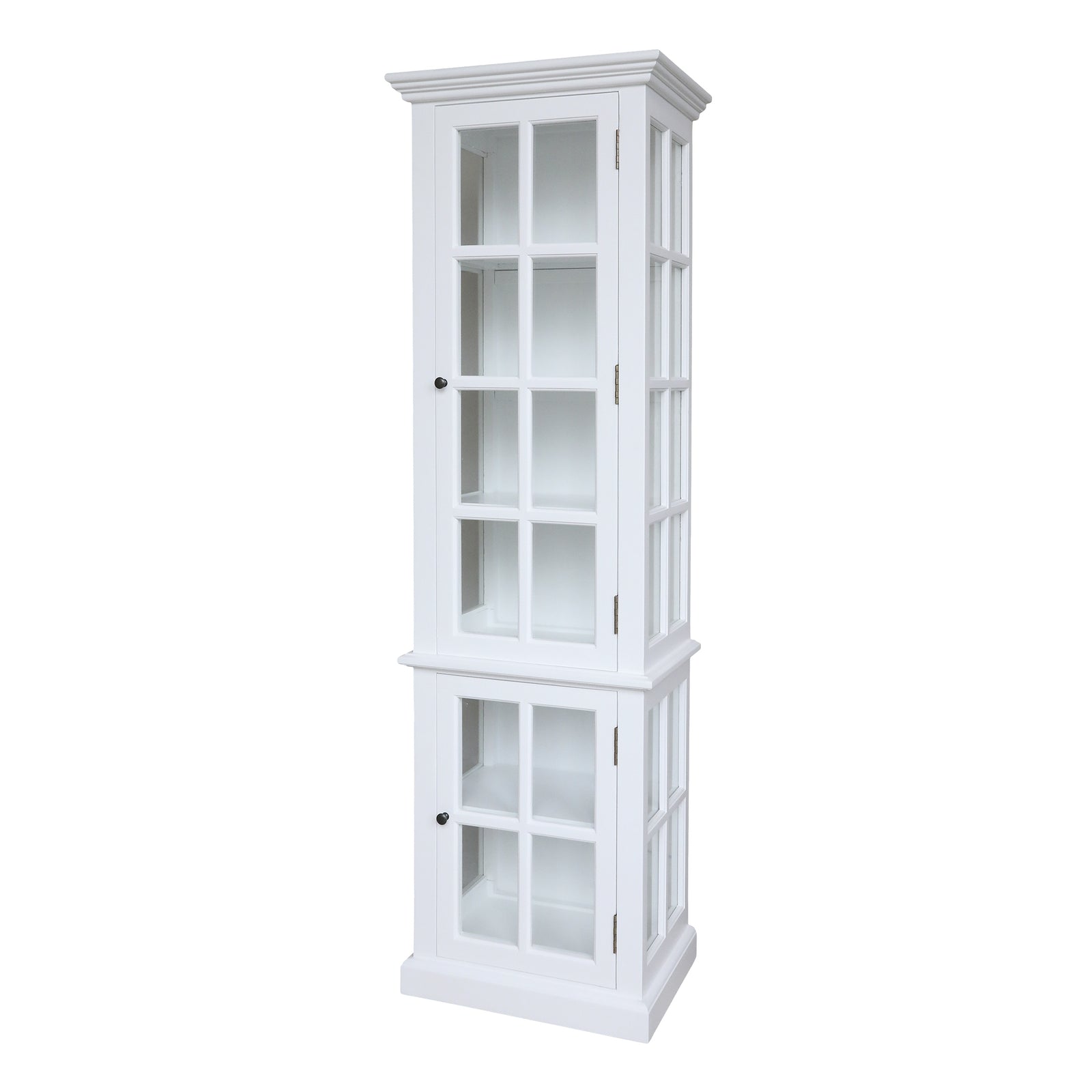 Produktbillede af CHIC ANTIQUE MARSEILLE VITRINESKAB M/ 2 LÅGER / HYLDER HVID 196 i premium kvalitet