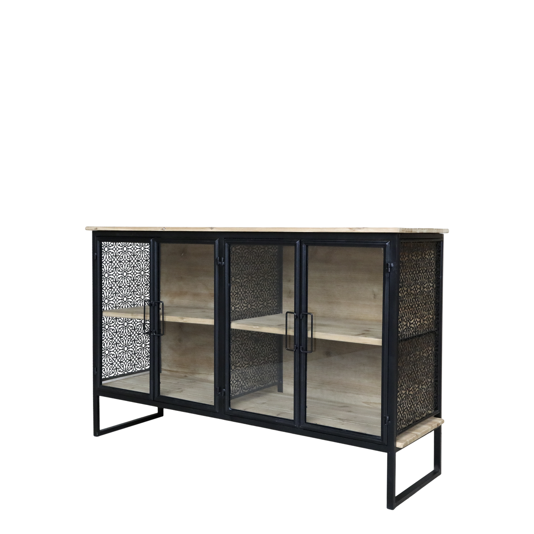 Produktbillede af CHIC ANTIQUE SKÆNK M/4 LÅGER/HYLDER 121 i premium kvalitet