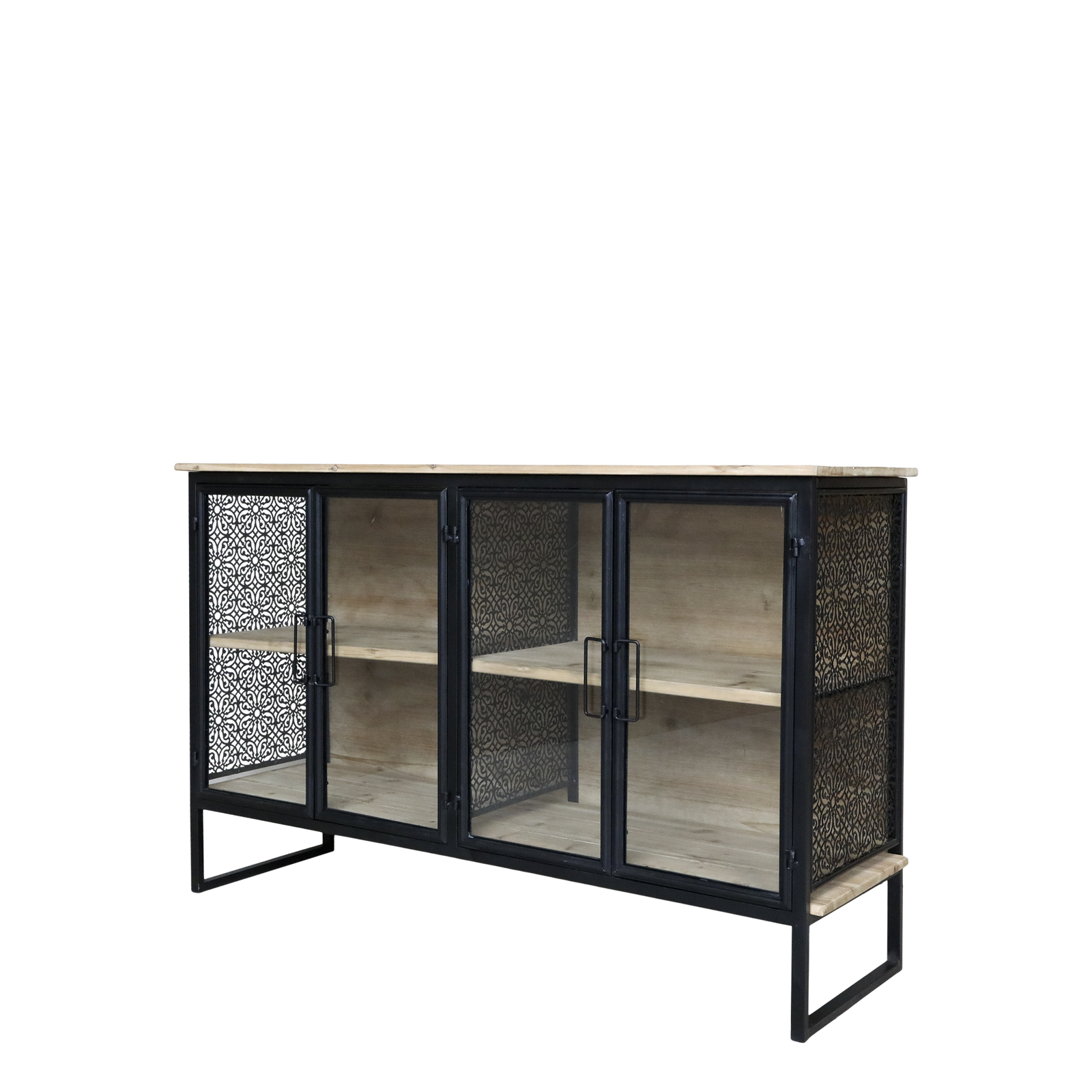 Produktbillede af CHIC ANTIQUE SKÆNK M/4 LÅGER/HYLDER 121 i premium kvalitet