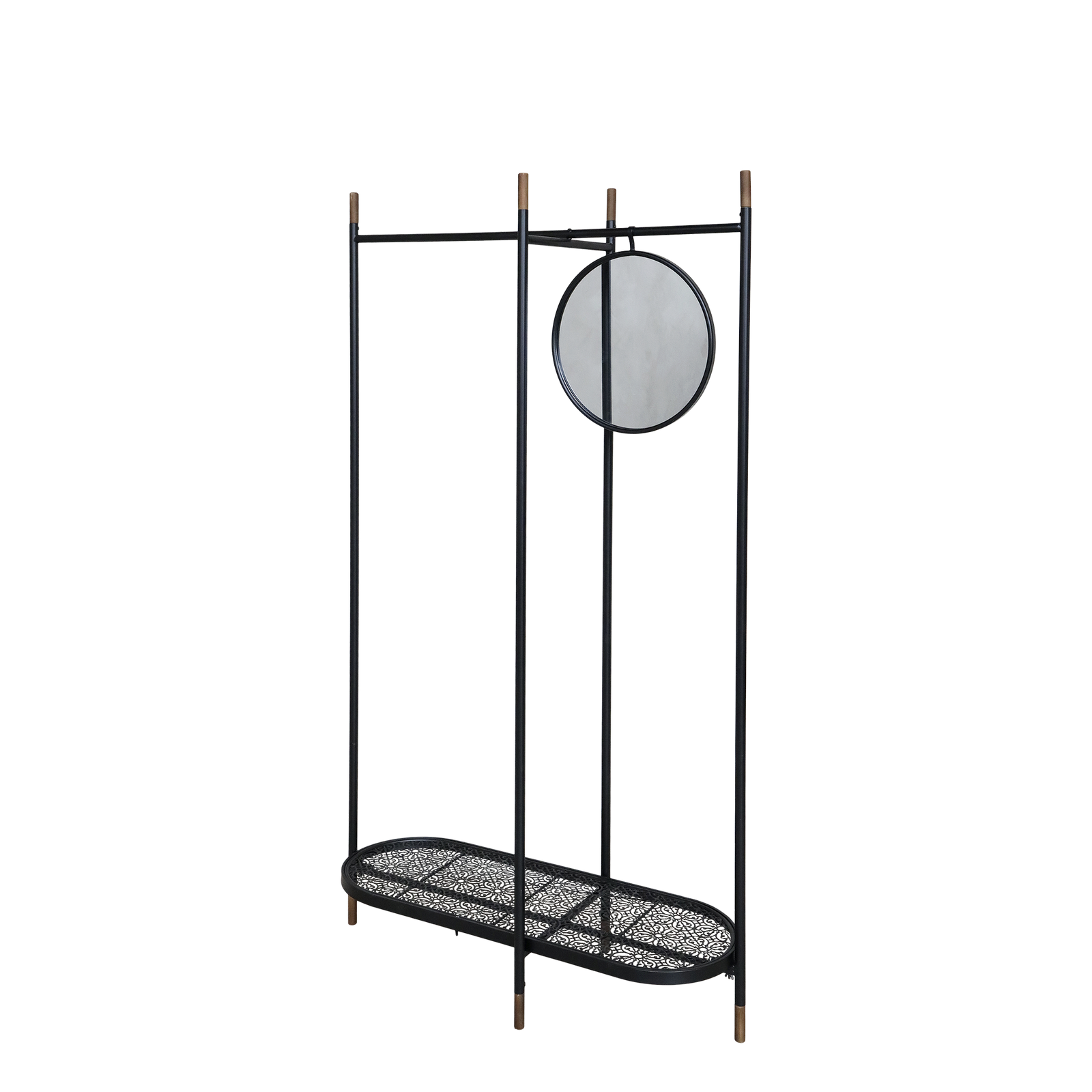 Produktbillede af CHIC ANTIQUE TØJSTATIV M/SPEJL 160 i premium kvalitet