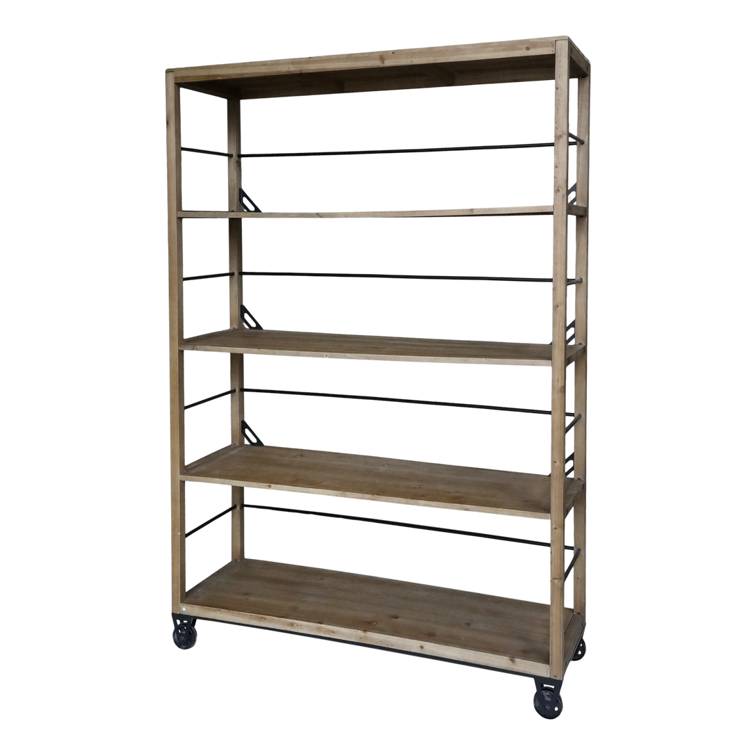Produktbillede af CHIC ANTIQUE REOL M/4 HJUL NATUR 200 i premium kvalitet