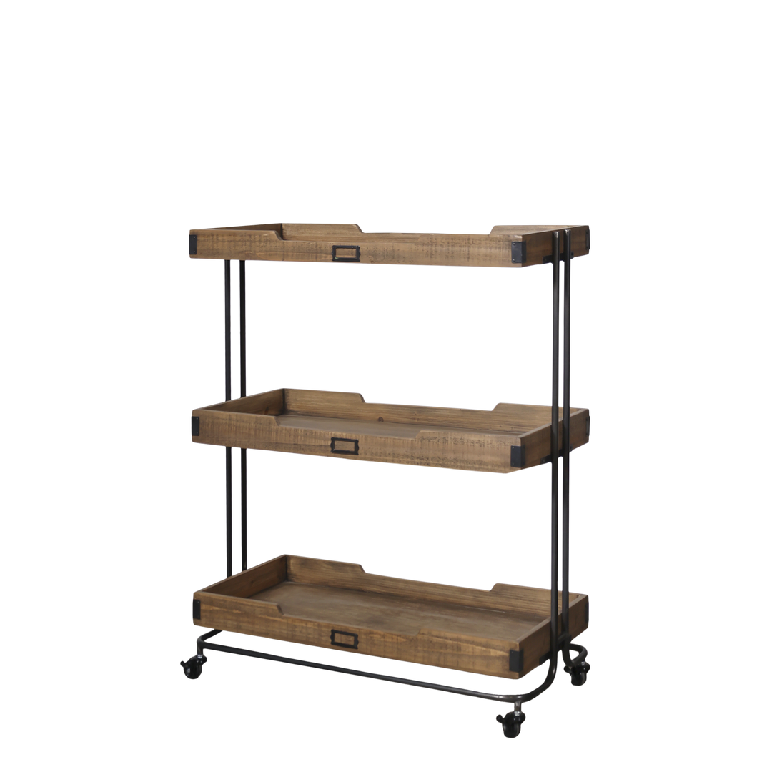 Produktbillede af CHIC ANTIQUE VOGN M/HJUL 3 BAKKER NATUR 92 i premium kvalitet