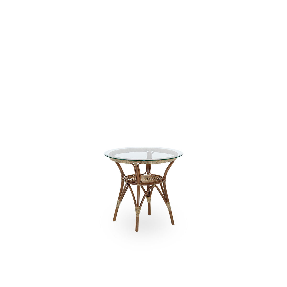 Produktbillede af Sika Design Tony sidebord antik brun/Inkl. glasplade 60 i premium kvalitet