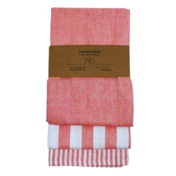 Viskestykker Hvid/koral 3stk Ass Designs Str. 50 x 70 Cm ❤ Kæmpe udvalg i Gozomo.dk ❤ Billig fragt og hurtig levering 2 - 5 hverdage - Varenummer: BAR-840498 / Ean: &