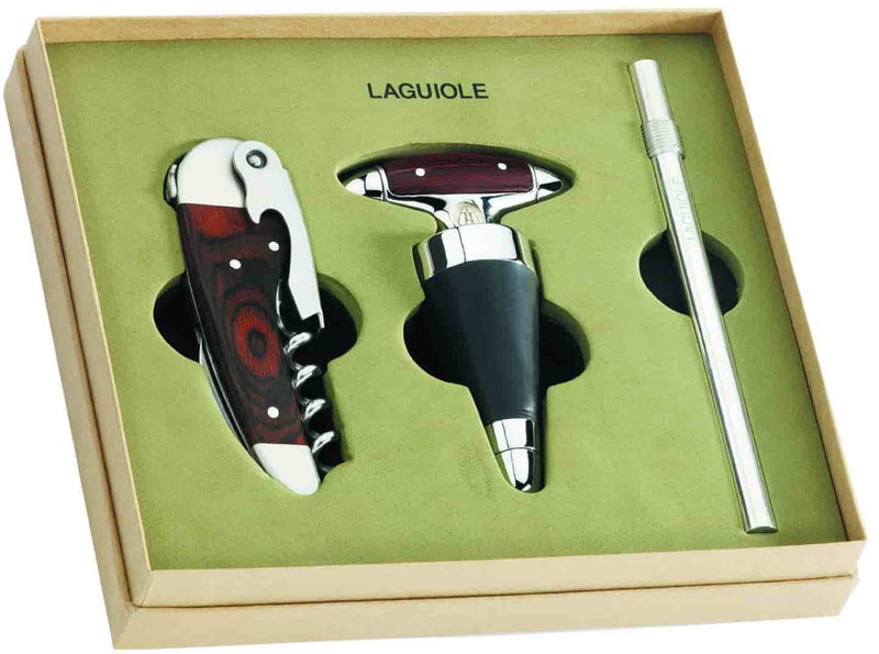Laguiole Gavesæt Vin 3 Dele ❤ Kæmpe udvalg i Laguiole ❤ Billig fragt og hurtig levering 2 - 5 hverdage - Varenummer: BAR-13335 / Ean: &