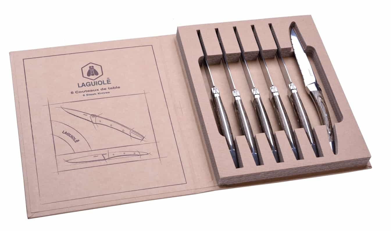 Laguiole 6 Steakknive Arue ❤ Kæmpe udvalg i Laguiole ❤ Billig fragt og hurtig levering 2 - 5 hverdage - Varenummer: BAR-13339 / Ean: '3661075114671 på lager - Udsalg på Køkken Borddækning Bestik Spar op til 56% - Over 350 kendte brands på udsalg