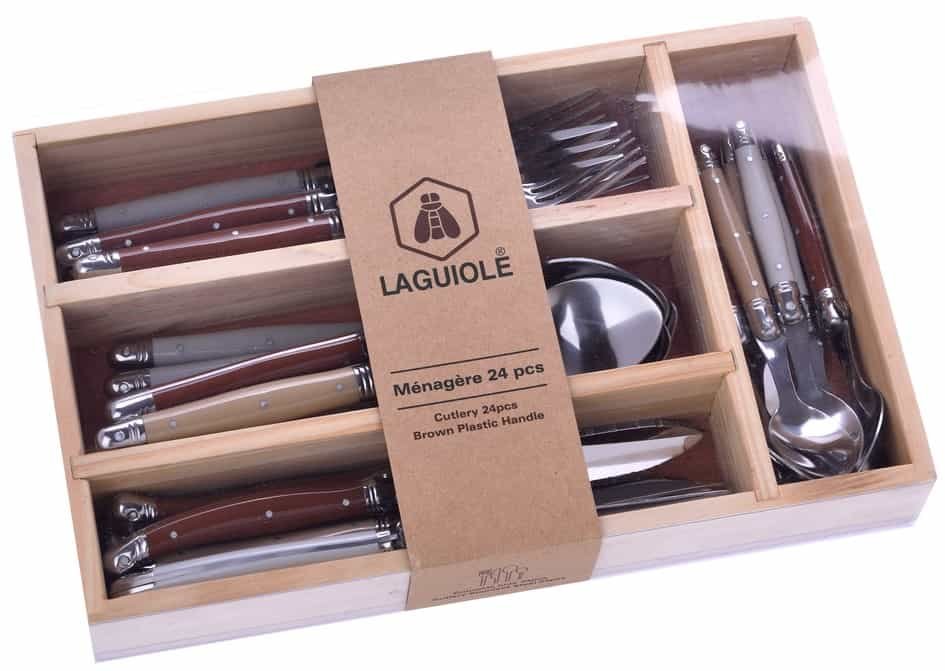 Laguiole Bestiksæt Brun Plast 24 Stk ❤ Kæmpe udvalg i Laguiole ❤ Billig fragt og hurtig levering 2 - 5 hverdage - Varenummer: BAR-18210 / Ean: '3661075165888 på lager - Udsalg på Køkken Borddækning Bestik Spar op til 59% - Over 434 design mærker på udsalg