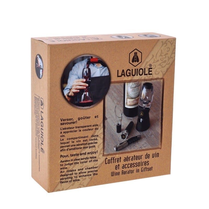 Laguiole Vine Aerator Gavesæt 4 ❤ Kæmpe udvalg i Laguiole ❤ Billig fragt og hurtig levering 2 - 5 hverdage - Varenummer: BAR-18201 / Ean: '3661075187996 på lager - Udsalg på Barudstyr Barværktøj Barsæt Spar op til 67% - Over 434 design mærker på udsalg