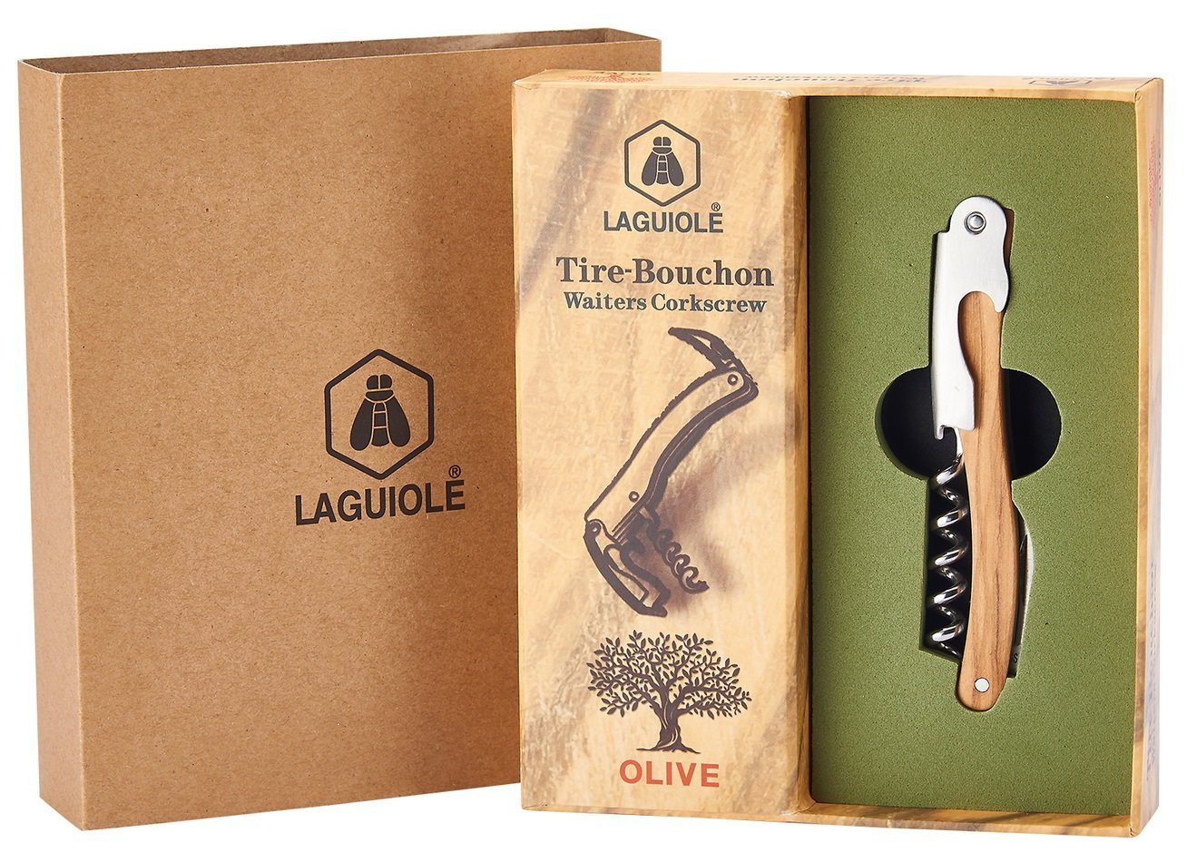 Tjener Proptrækker Olive Laguiole ✔ Kæmpe udvalg i  Laguiole ✔ Billig fragt og hurtig levering 2 - 5 hverdage - Varenummer: BAR-17636 / Ean: '3661075213374 på lager - Udsalg på Barudstyr | Tjenerudstyr | Proptrækkere & Oplukkere Spar op til 61% - Over 1247 kendte brands på udsalg