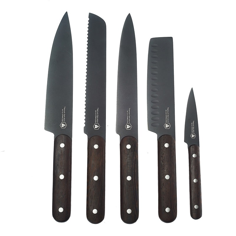 Produktbillede af Laguiole Køkken Kniver 5 Stk på tilbud i premium kvalitet