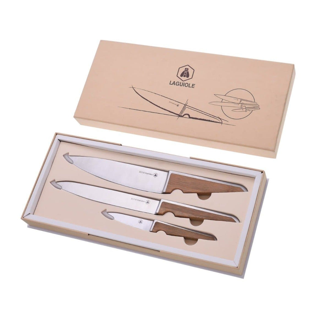 Knivsæt Med 3 Knive Med Bambus Håndtag ✔ Kæmpe udvalg i  POLYFLAME ✔ Billig fragt og hurtig levering 2 - 5 hverdage - Varenummer: BAR-19553 / Ean: '3661075214432 på lager - Udsalg på Køkken | Køkkenartikler | Køkkenknive Spar op til 59% - Over 1147 kendte brands på udsalg
