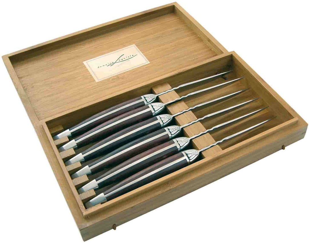 Produktbillede af Laguiole Domaine 6 Steakknive på tilbud – premium kvalitet og detaljer