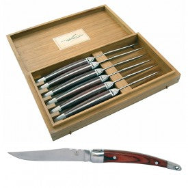 Produktbillede af Laguiole Domaine 6 stk Steakknive Carladez i premium kvalitet