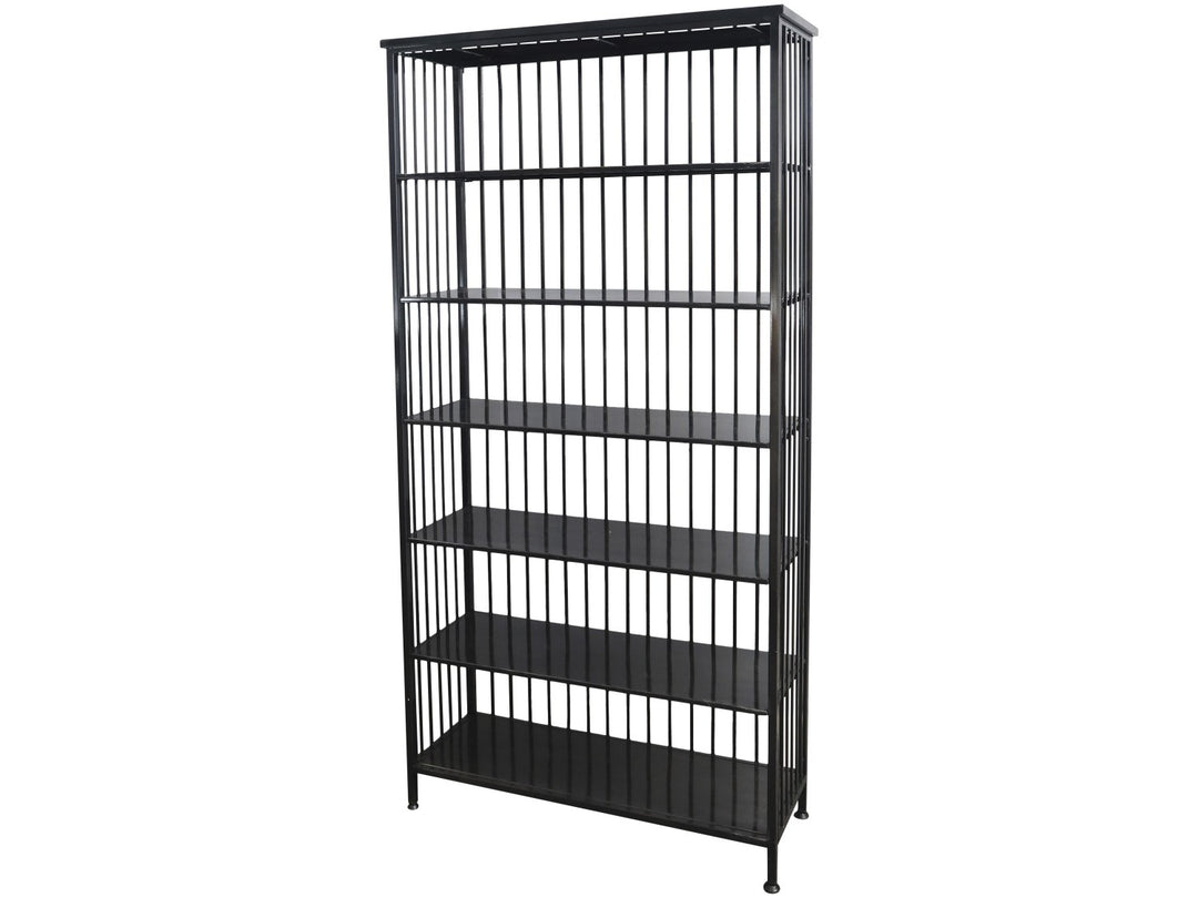 Produktbillede af CHIC ANTIQUE REOL M/6 HYLDER JERN SORT 195 i premium kvalitet