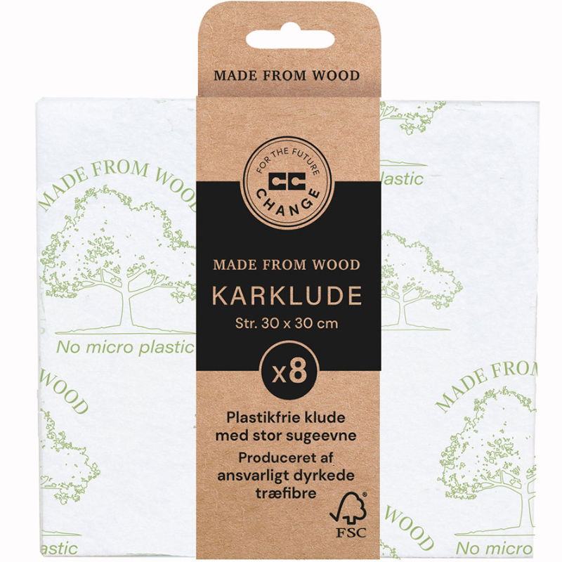 Produktbillede af Karklud Plastfri 8 Stk. Cc Hansen på tilbud i premium kvalitet