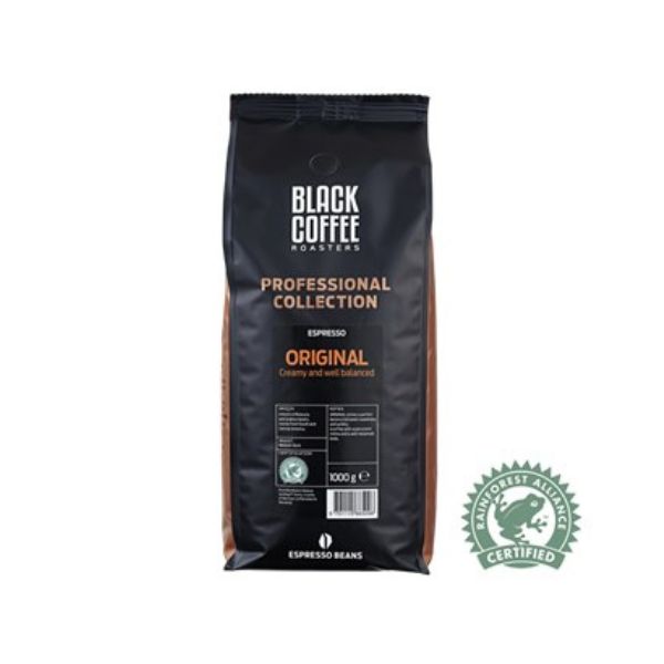 Produktbillede af Black Coffee Roasters Pro Original Espresso 1 Kg Hele Bønner på tilbud i brug