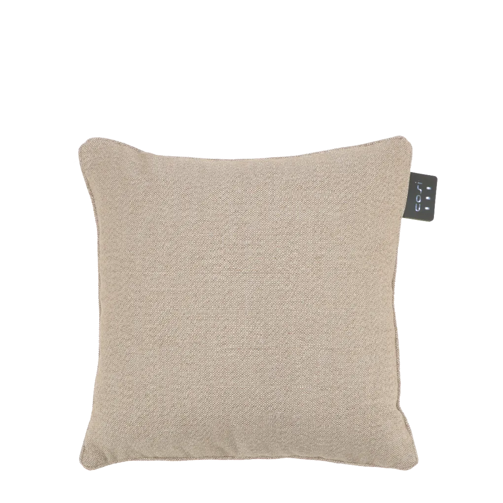 COSI FIRES Cosipillow Knitted varmepude m. genopladeligt batteri kvadratisk natur stof 50x50
