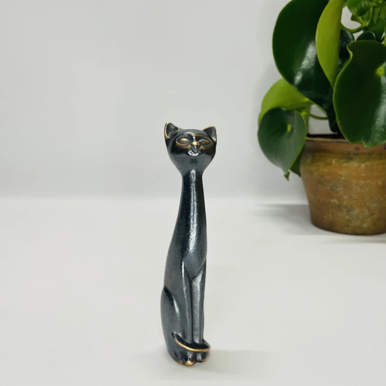 Produktbillede af Bercker Art-Line Kerstin Stark Kat siddende lille Sitzende Katze klein i premium kvalitet