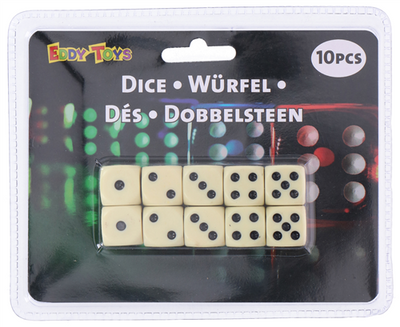 Terninger 10 Stk. ✔ Kæmpe udvalg i Barlife ✔ Billig fragt og hurtig levering 2 - 5 hverdage - Varenummer: BAR-527206 / Ean: '8711252123059 på lager - Udsalg på Barudstyr - Bardisken - Spil Spar op til 61% - Over 322 kendte brands på udsalg