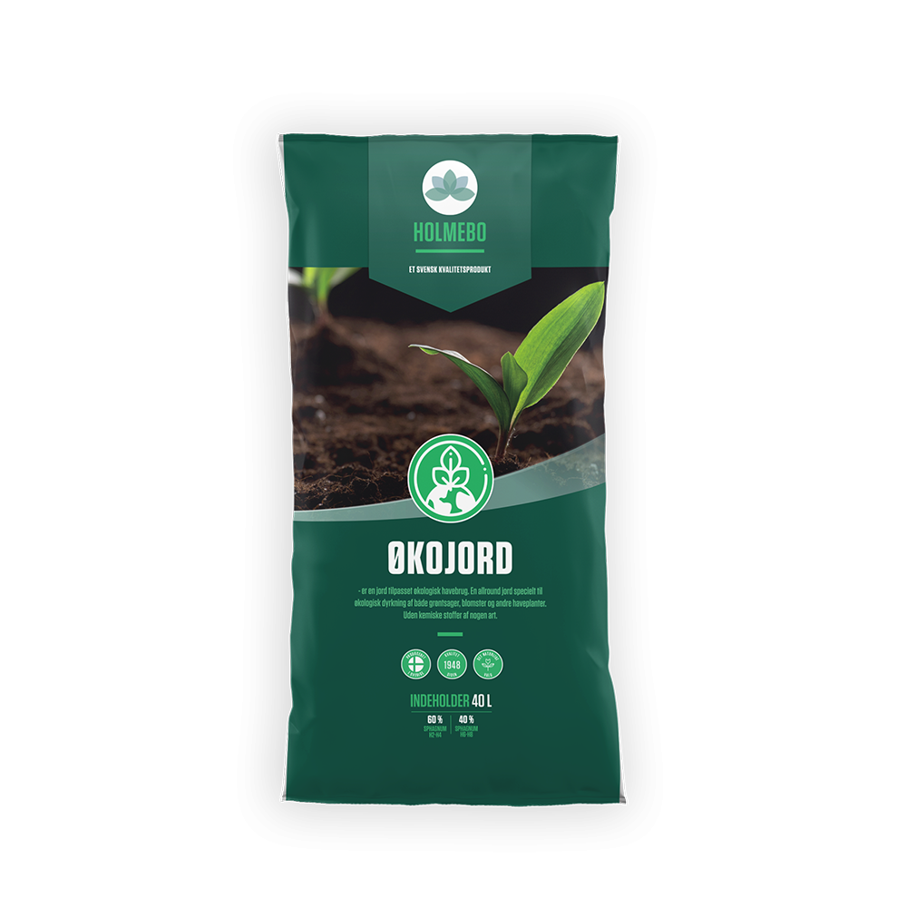 Produktbillede af Økojord 40 liter på tilbud i høj kvalitet