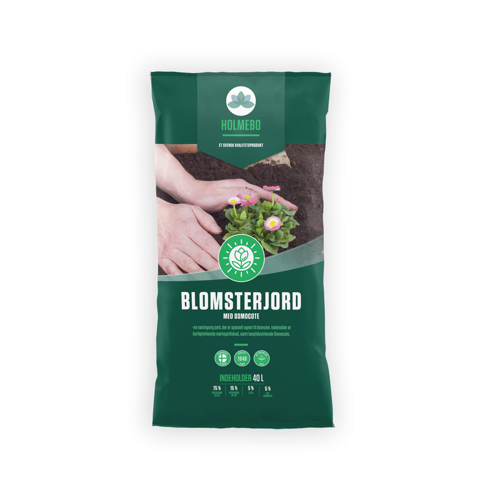 Produktbillede af Blomsterjord 40 liter på tilbud i høj kvalitet