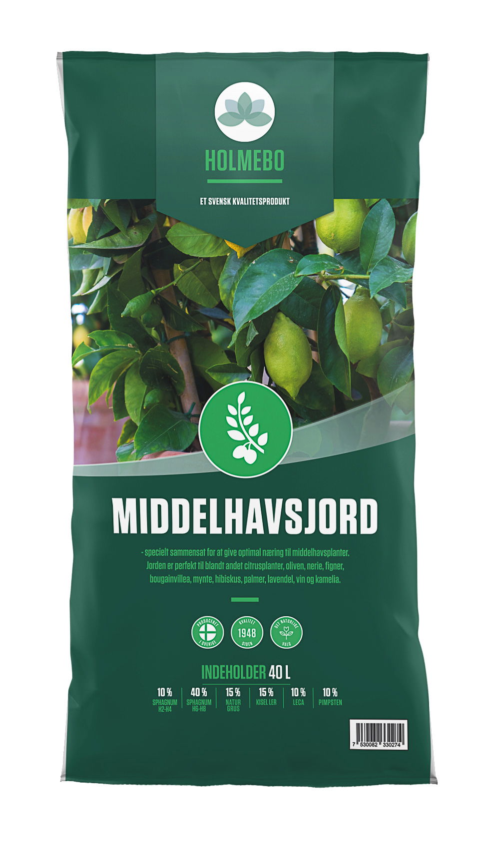Produktbillede af Middelhavsjord 40 liter på tilbud i høj kvalitet