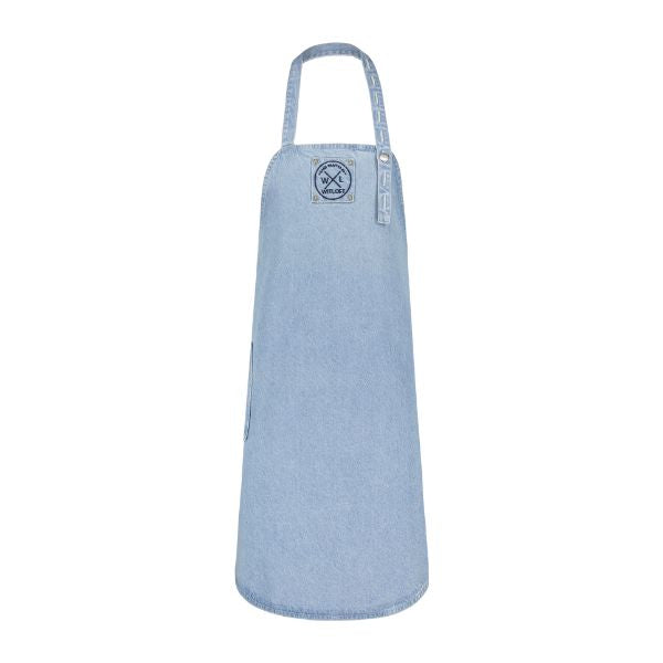 Produktbillede af Witloft Classic Apron Denim Long Light Blue på tilbud i brug