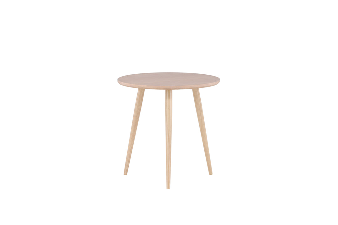 VIND COLLECTION Klädesholmen sidebord rund hvidkalket finér Ø48