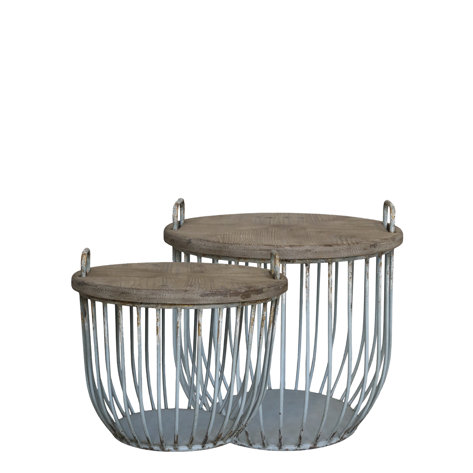 Produktbillede af CHIC ANTIQUE SOFABORD M/TRÆLÅG SÆT AF 2 OPAL 48 i premium kvalitet